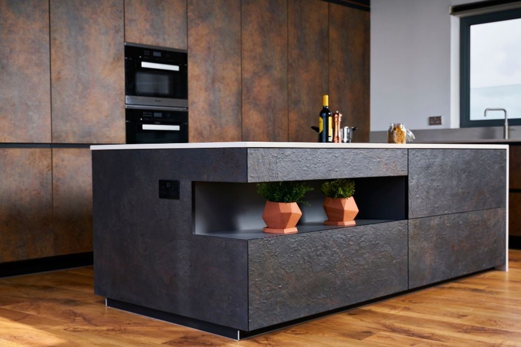Dark Kitchen Island